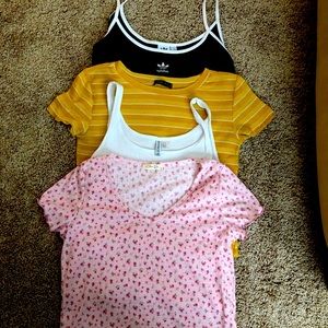 4 Teen Crop Tops - Adidas, Divided & more, medium